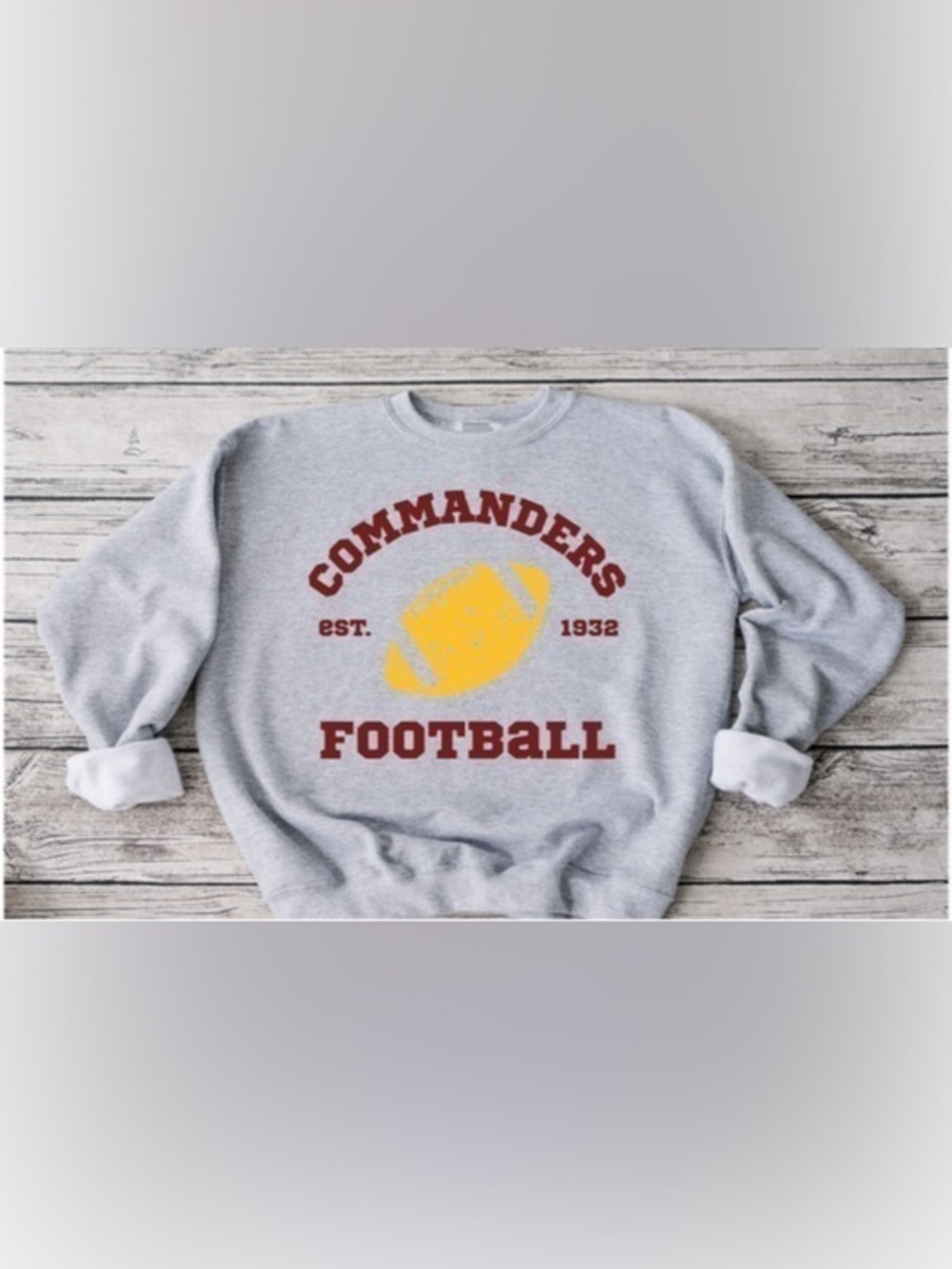 Commanders Retro Football Crewneck